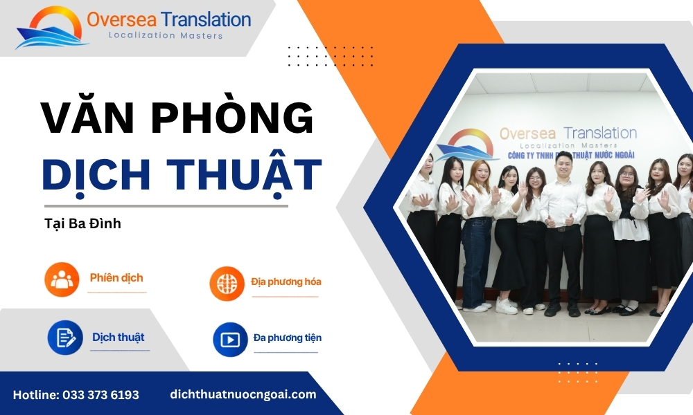 Banner văn phòng dịch thuật tại Ba Đình của Oversea Translation