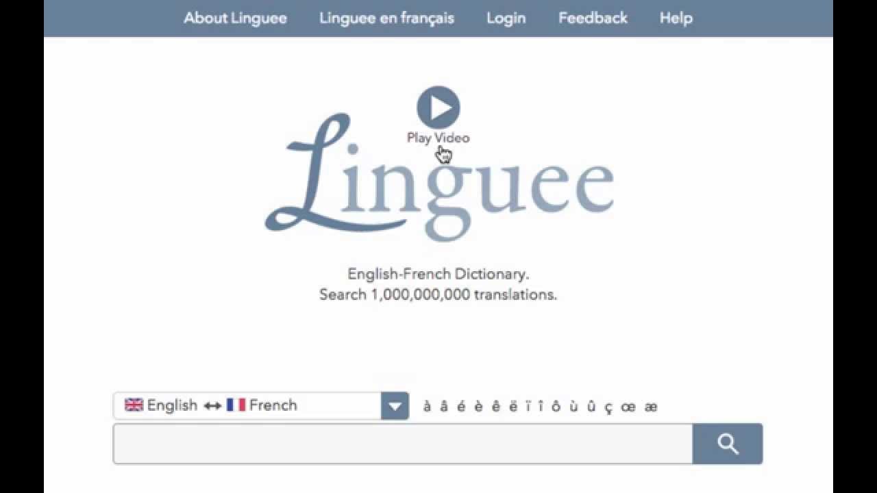 Dictionary Linguee screenshot 2022