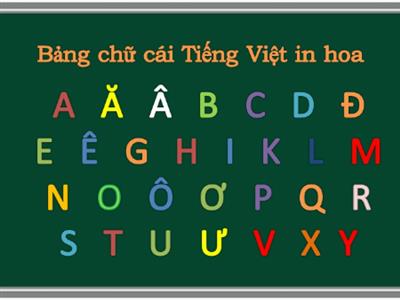 BẢNG CHỮ CÁI VIỆT NAM CÓ BAO NHIÊU CHỮ?